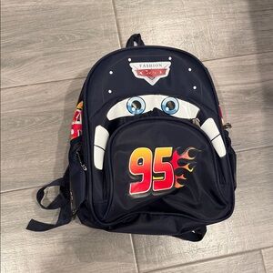 Kids Cars Themed Backpack - Black